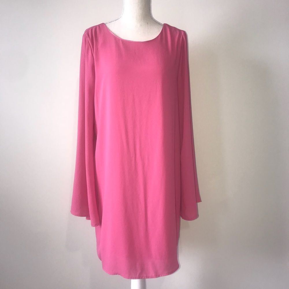 Everly Pink Dress - Crisscross Back Size Large